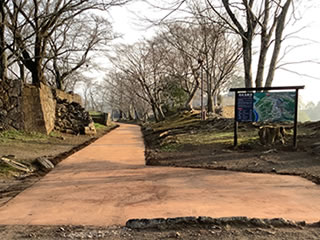 公園内の遊歩道